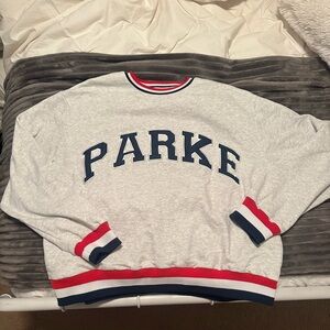 L/XL Parke vintage varsity crew from the coastal collection